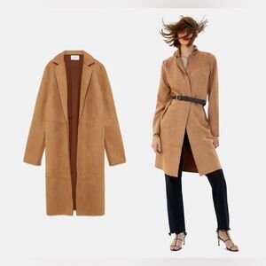 Zara Women's Faux Suede Coat, Size S